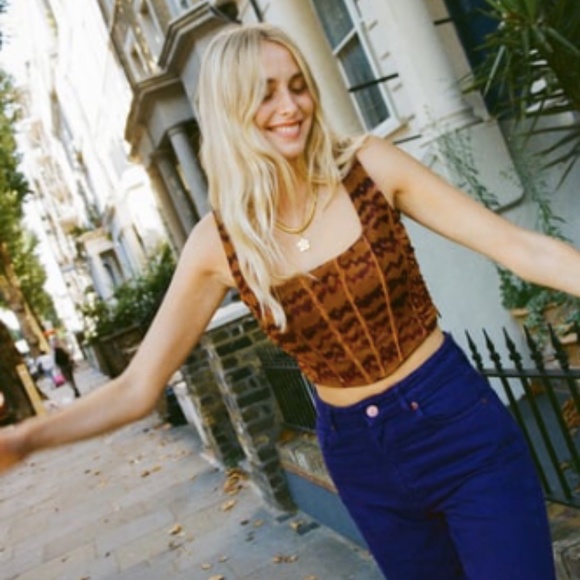 Zara Tops - Zara Corsetry Tulle Crop Top (S)